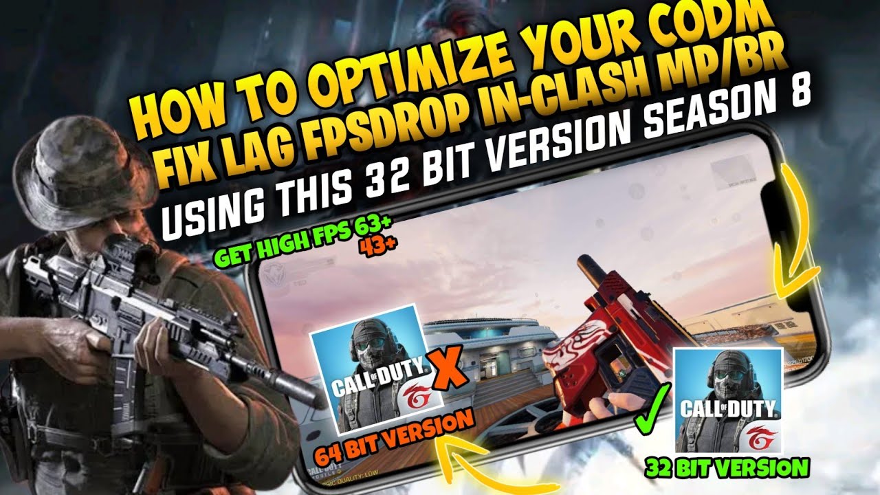 New! 32 Bit Version Codm Optimize Apk Smooth Graphics Fix Lag Fps BR/MP Season 8