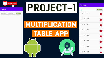 Project-1||Multiplication Table App in Android Studio||How to create our first project in studio-#19