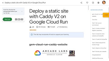 Deploy a static site with Caddy V2 on Google Cloud Run gem-cloud-run-caddy-website