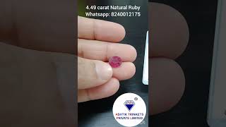 Natural Ruby With Certificate #ashtiktrinkets #ruby #gemstone #astro #astroremedy #astrology #buy
