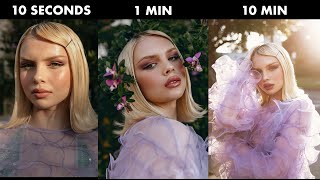 When you have 10 seconds to do a photoshoot | 10 Seconds VS 1 Min VS 10 Min CHALLENGE