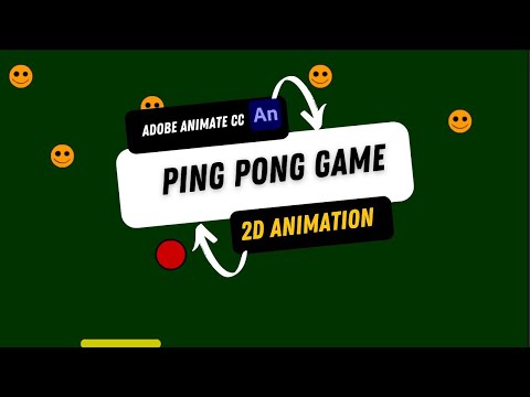 Ping Pong Game in Adobe Animate CC |2D Animation |#adobeanimate #adobeanimatetutorial #graphicdesign