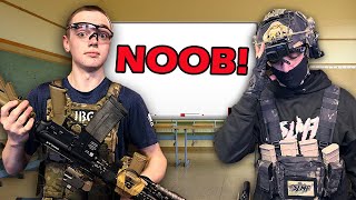 I Teach A Complete NOOB How To Airsoft CQB Like A PRO!