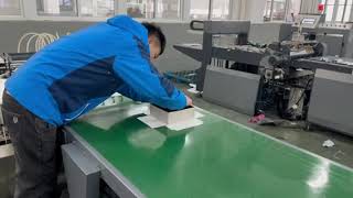 2026 FSJ-850A automatic feed paper gluing machine   B-500 semi automatic rigid box wrapping machine