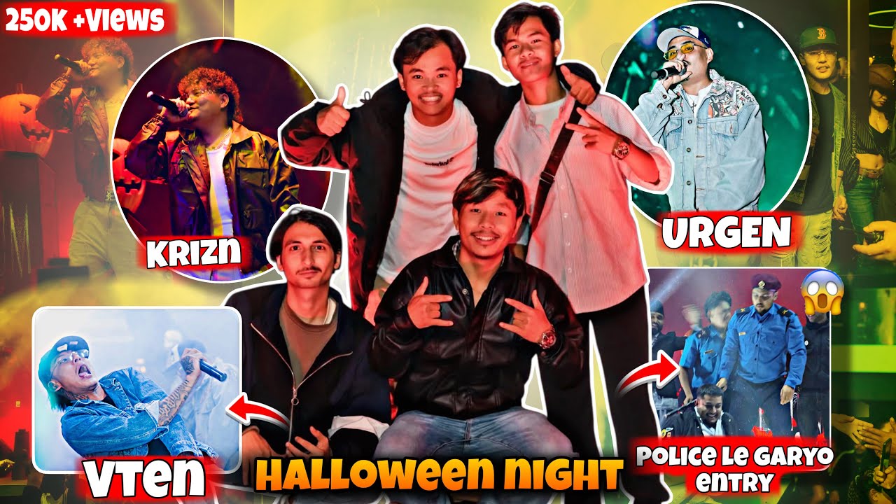VTEN, URGEN, KRIZN Live Performance & Police Entry! 🚨🔥at CLUB PLATINUM || HALLOWEEN NIGHT Vlog 