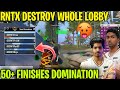 RNTX 2 Game 50 Finishes ☠️ Destroy Whole Lobby 🔥