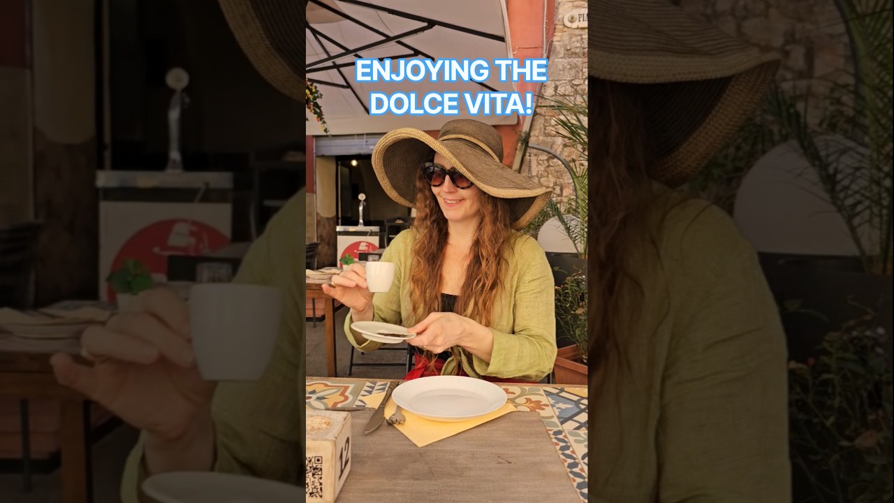 ENJOYING THE DOLCE VITA! DRINKING AN ESPRESSO IN CIVITAVECCHIA