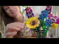 Video: LEGO® 10313 ICONS Pļavas ziedu pušķis