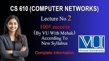 Cs610 (Computer Networks) Lectures || 2 || Mid term preparation || short lectures #vu_with_mehak