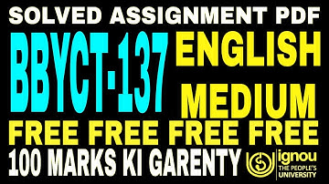 BBYCT-137 solved assignment 2022-23 ! all assignment pdf free !