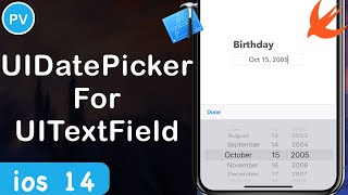 UIDatePicker for UITextField | 2020