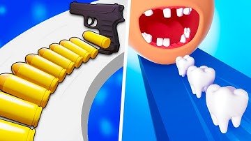 Level Up Rolling Bullet Stack | Smile Rush - Gameplay Walkthrough All Level Gameplay Android