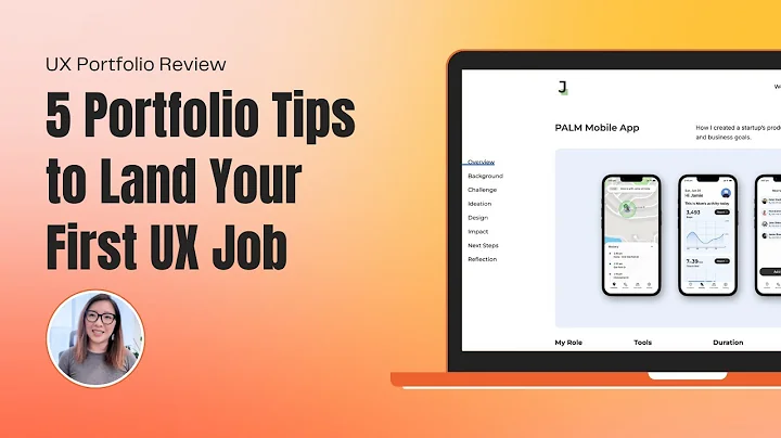 5 Portfolio Tips to land your first UX job | UX Portfolio Review