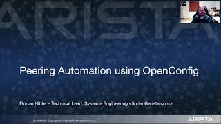 Automate Peering with OpenConfig