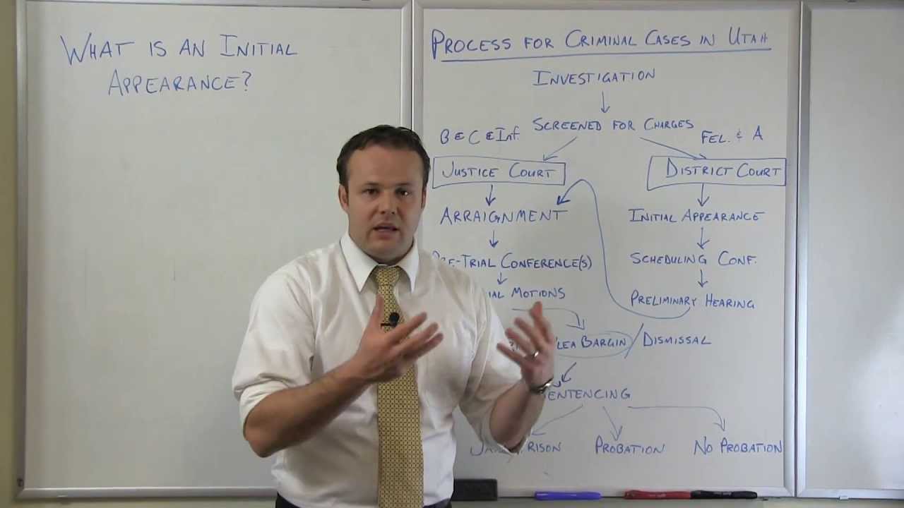 What is an Initial Appearance in Utah?