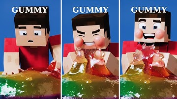 Minecraft’s Funniest Solid, Liquid & Gas Physics Ever! 💧 3D ASMR Simulation