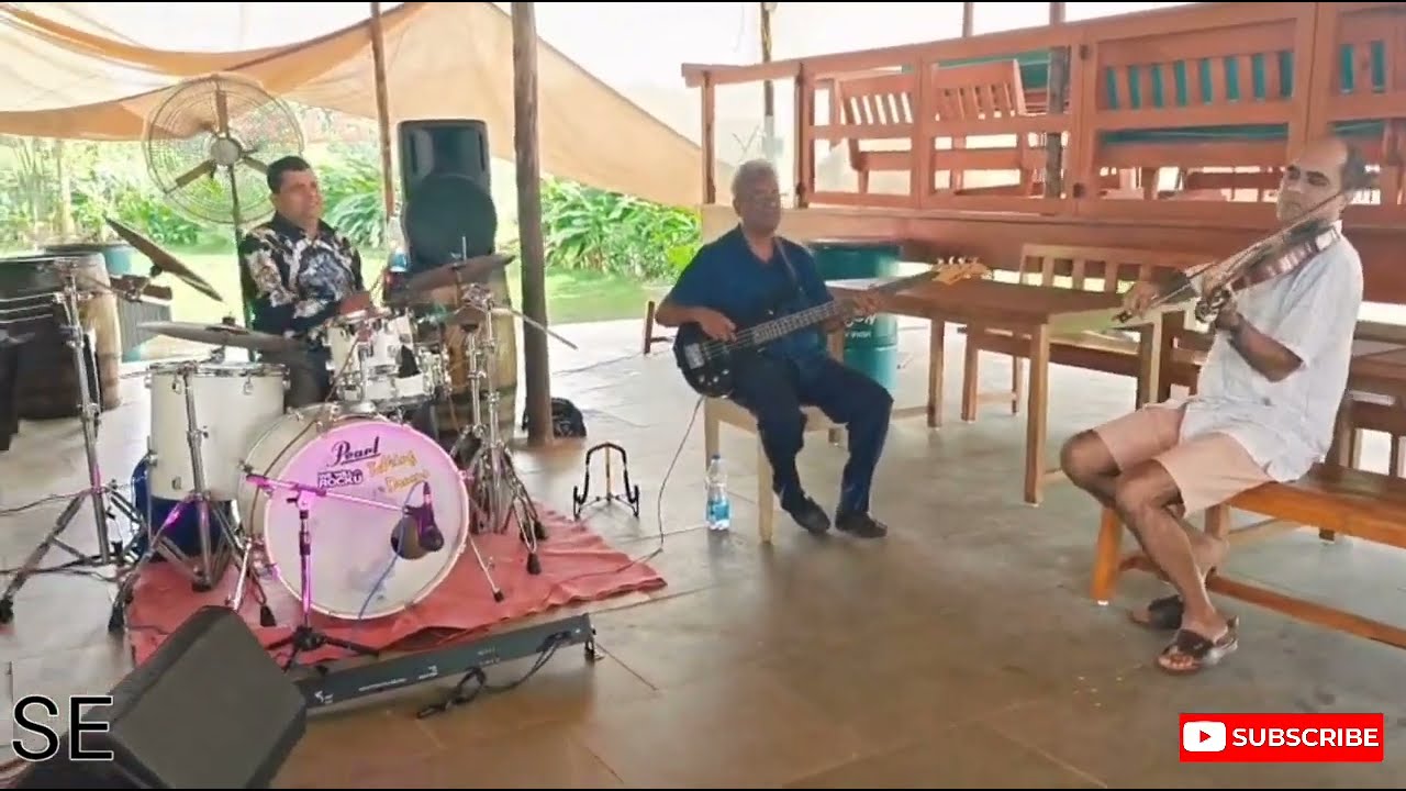 Carlos and Friends Band Goa Playing Live at a Event in Restaurant in Candolim
