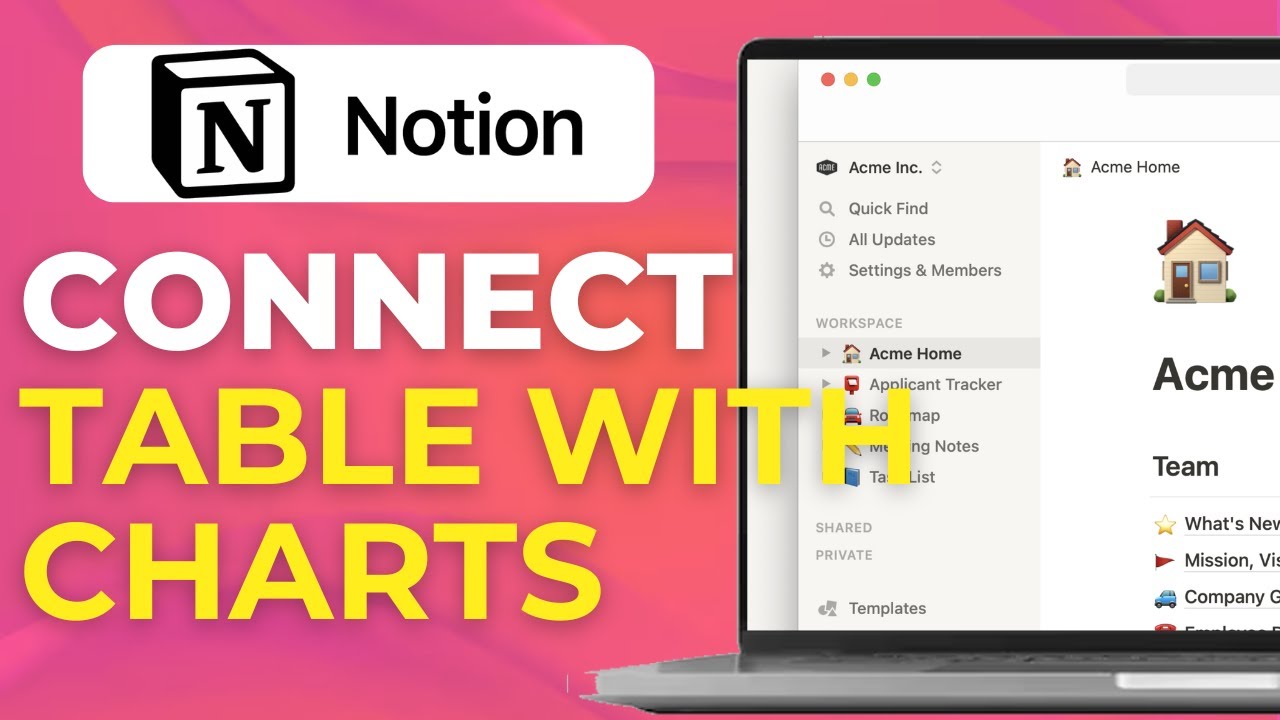 How to Connect a Table with a Chart in Notion Database + Charts - YouTube