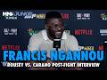 Francis Ngannou reacts to Jon Jones' comments on potential fight after KO win | Rousey vs. Carano