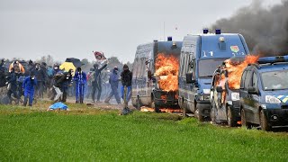 Франция: десятки раненых на акции протеста против строительства водохранилища