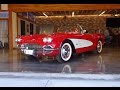 1961 Chevrolet Chevy Corvette Convertible in Red & Engine Sound on My Car Story with Lou Costabile