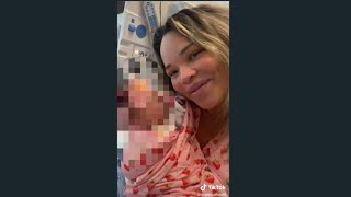 Trisha Paytas posts another Tik Tok of her baby, Malibu Barbie born 9.14.22, while in hospital