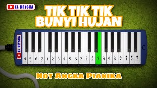 Tik Tik Tik Bunyi Hujan Not Angka Pianika
