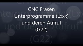 CNC Pal G-Code Anleitung 8 Unterprogrammaufruf