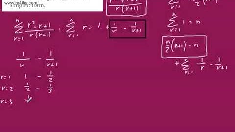 Further Pure 2 FP2 Method of Differences 8   Summing Series