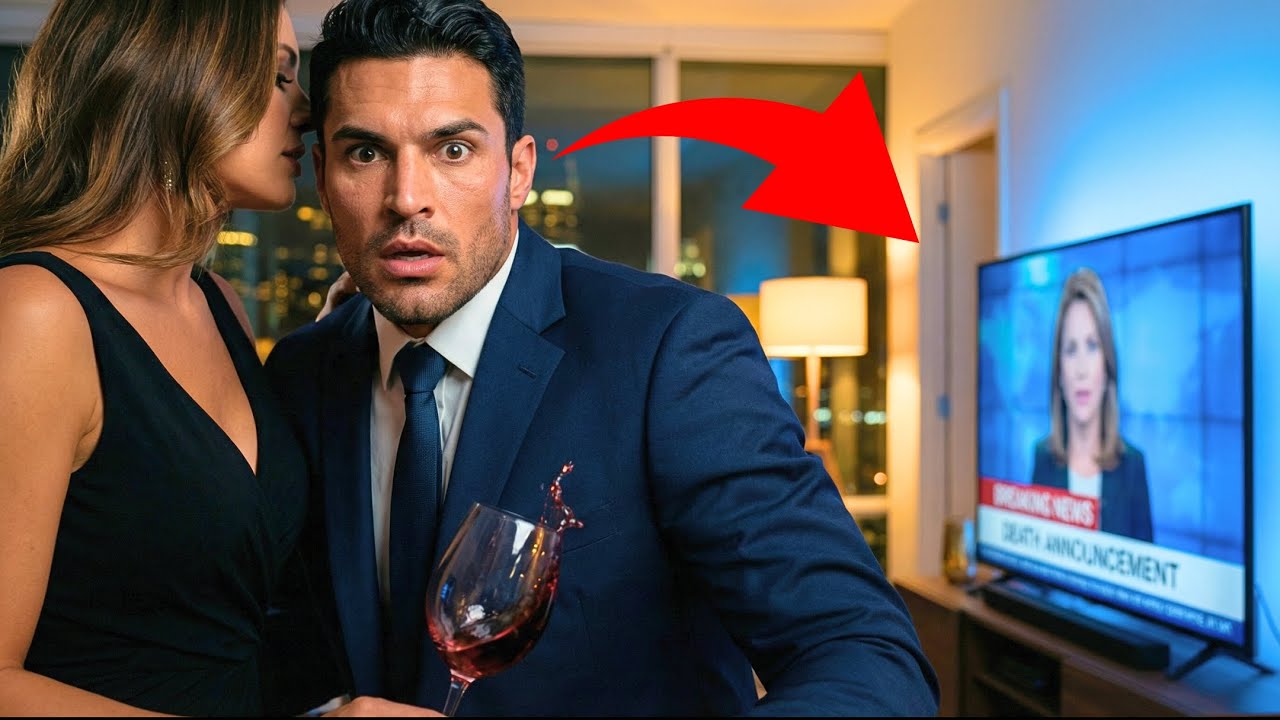 El MILLONARIO sonrió a su amante… pero su corazón se detuvo al ver la foto de su ESPOSA en la TV