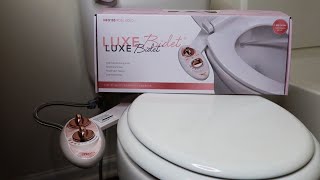 LUXE Bidet NEO 185 - Non-Electric Bidet Toilet Attachment (Rose Gold) Unboxing and Installation