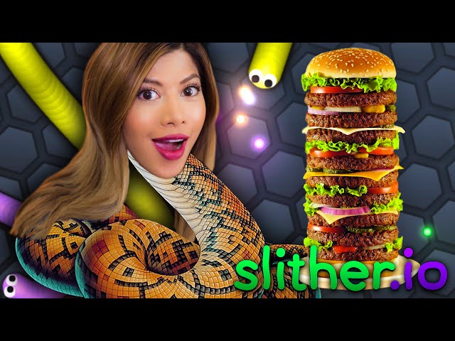 ALL THIS FOOD IS MINE?! (Slither.io) 