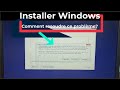 Installer windows disque  dur introuvable