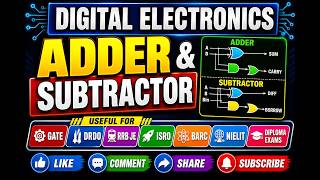 Half adder &amp; Full Adder 🤔💡 || Combinational circuits 🔥🔥|| Digital electronics😱