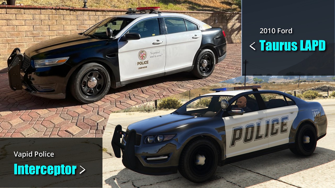 GTA V Online Police Cars vs Real Life | 2025 Updated