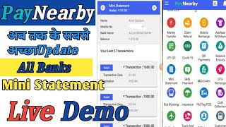 How To All Bank Mini Statement || Paynearby Mini Statement || अकाउंट स्टेटमेंट कैसे निकालते हैं .mp4 screenshot 4