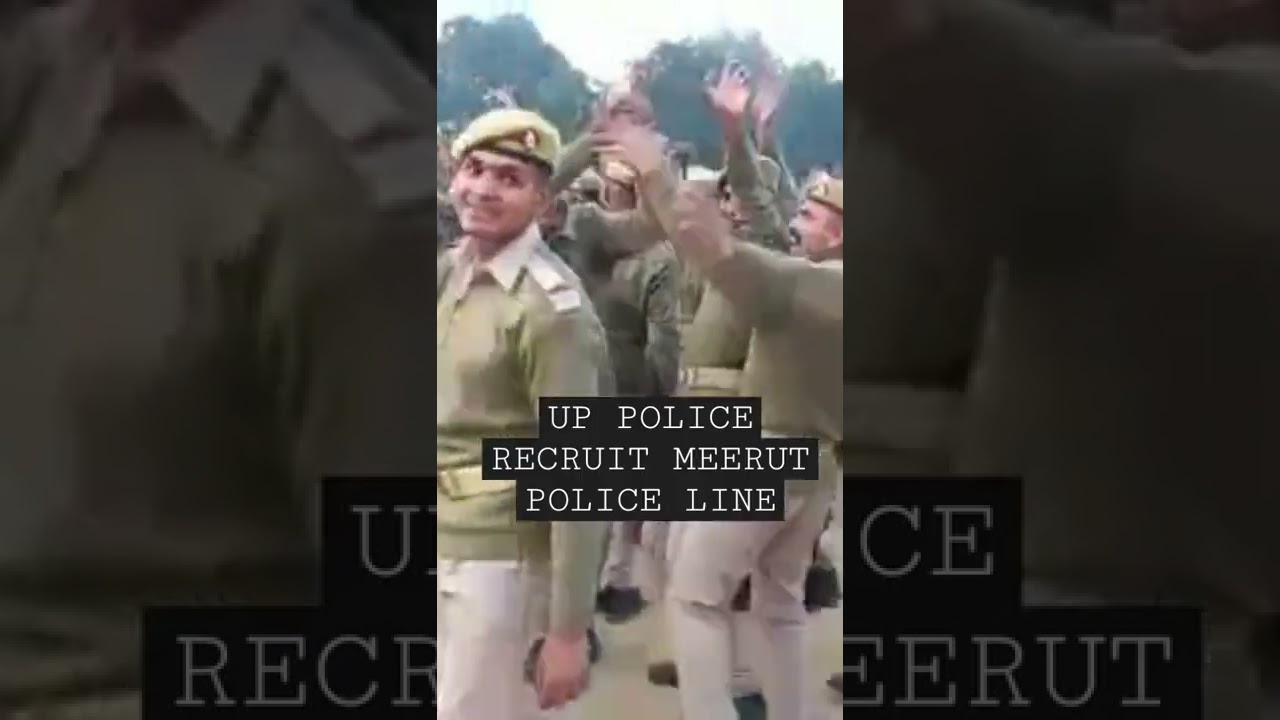 UP POLICE RECRUIT DANCE MEERUT POLICE LINE 