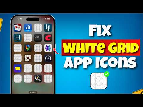 How to FIX iPhone White Blank App Icons | App icons showing as white grid on iphone