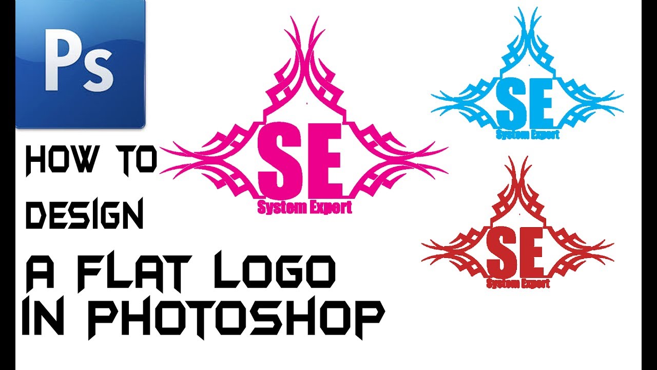 How to Design A Flat Logo | Photoshop