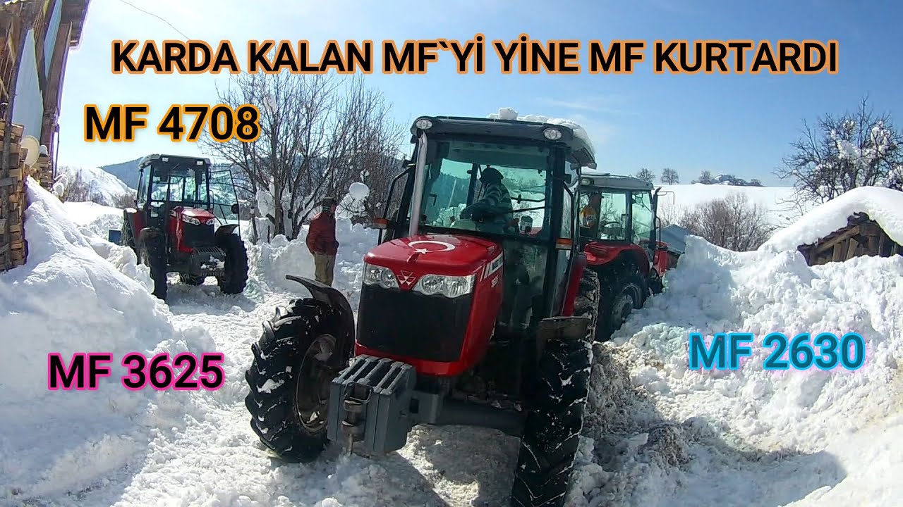 MF 3625 VE MF 4708 İLE MF 2630`U KURTARDIK