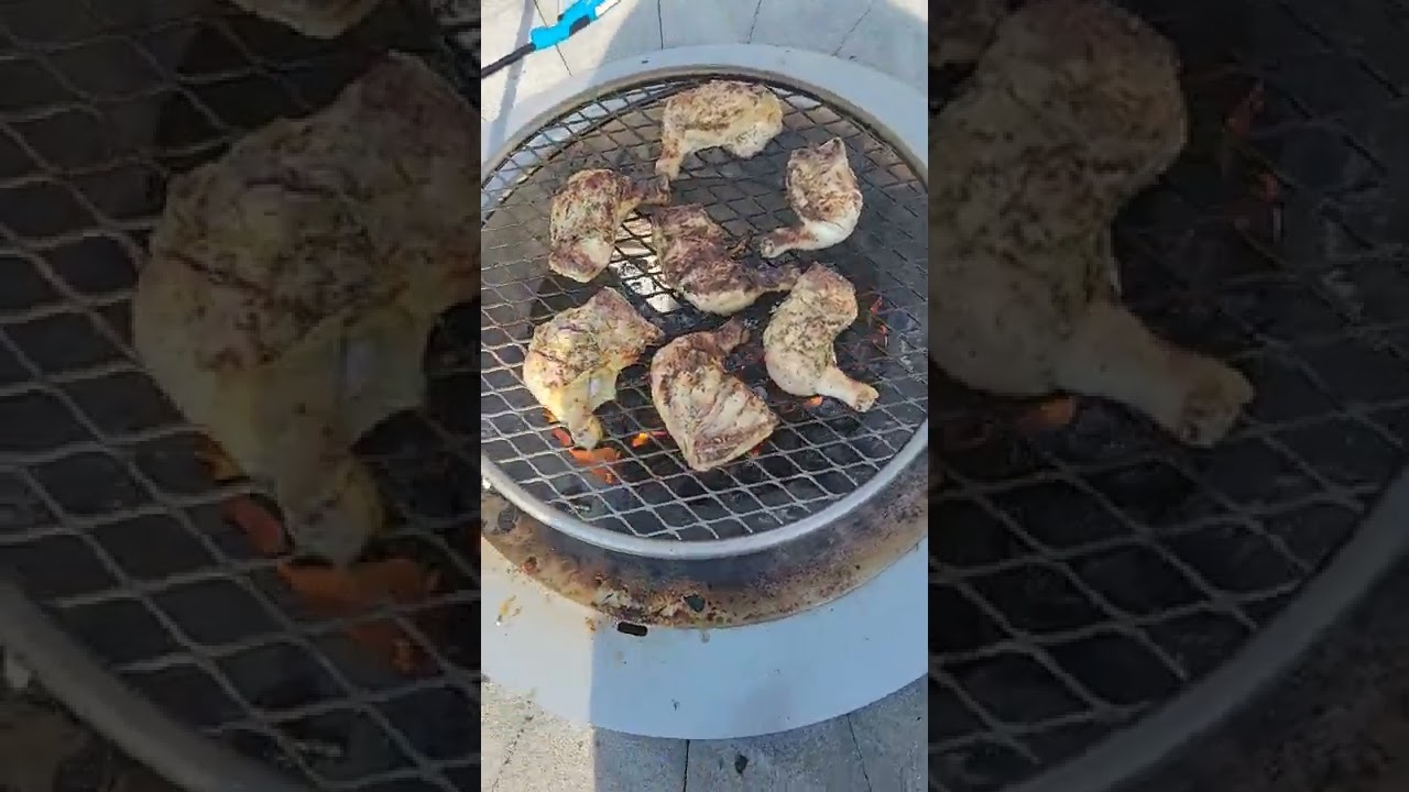 Breeo Fire Pit Cooking - Chicken! 