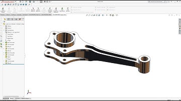 Solidworks Tutorial radial Engine Master Rod  #solidworks  #solidworkstutorial