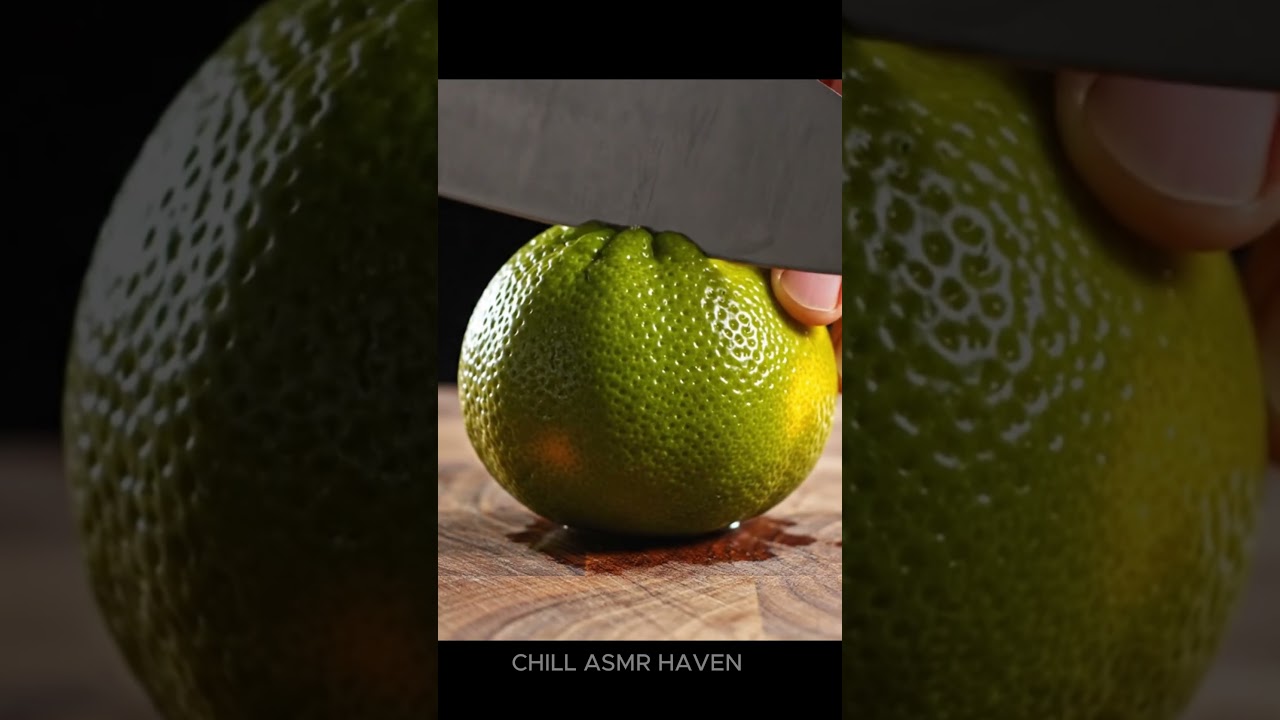 【ASMR】🎧 Relaxing Sounds | Listen to the Soft Sound of Fruit Cutting 