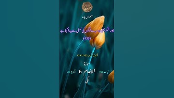 قرآن پاک اردو زبان میں سورة الانعام آیات کریمہ 132 تا 134