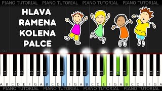 Hlava, ramena, kolena, palce (piano tutorial | jak hrát)