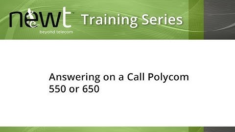 How to Answer an Incoming Call on a Polycom 550/650