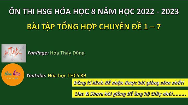 Các dạng bài tập hóa học 8 cơ bản năm 2024