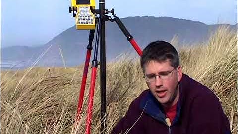 Using GPS equipment to measure changes in beaches