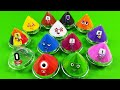 Numberblocks &amp; Alphablocks - Looking for Slime Pyramid Coloring! Satisfying Slime Video