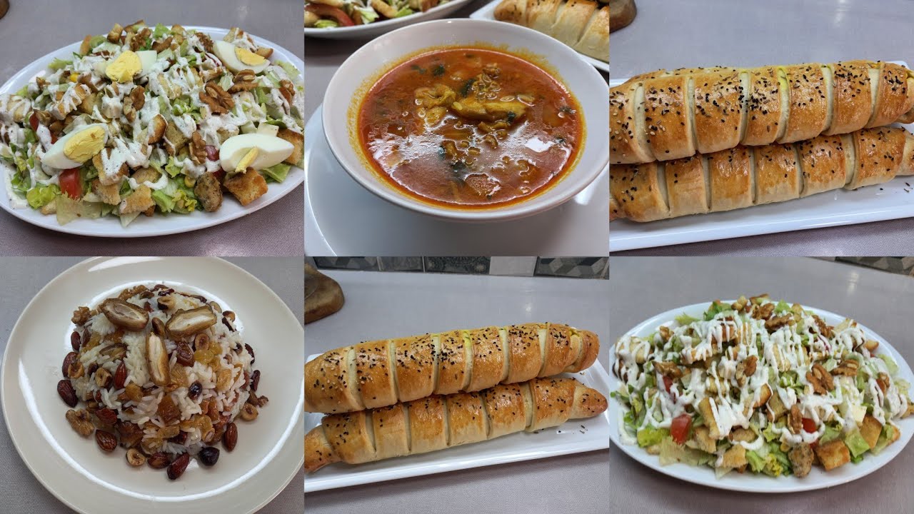 طاولة الإفطار لليوم السابع رمضان(رفيسة روز/ بقات فارسي/ سلاطة سيزار ) 👌❤️🇹🇳👍👌💕